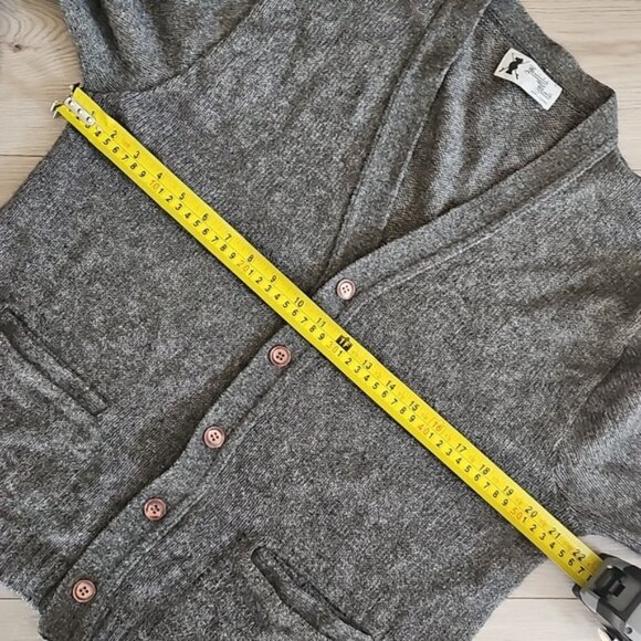 Knight Knit Shetland Wool Blend Cardigan Sweater Large - Picture 9 of 9